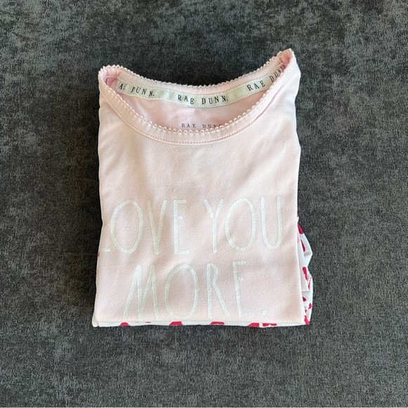 Rae Dunn ‘Love You More.’ Pajamas Size 4 - Picture 9 of 10